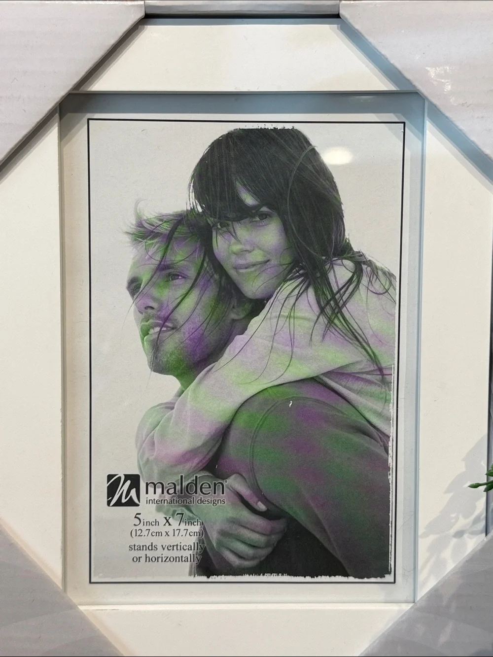 Malden White Picture Frame with Mat